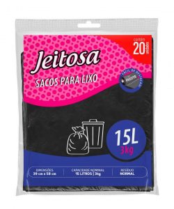Jeitosa Sacos para Lixo Almofada 15L
