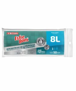 BT311 &#8211; ESFREBOM SACOS PARA LIXO PIA E BANHEIRO 8L