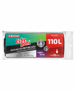 EsfreBom Sacos para Lixo Preto Rolo 110L