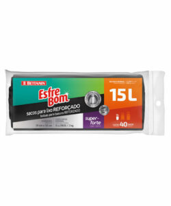 EsfreBom Sacos para Lixo Preto Rolo 15L