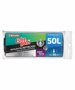 EsfreBom Sacos para Lixo Preto Rolo 50L