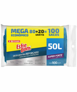 EsfreBom Sacos para Lixo Mega Econômico 50L